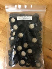 CLEAR VIAL, 24ML, 23X85MM , 20-400MM THREAD W/ 14B LINED CAPS PK/100 *NEW*