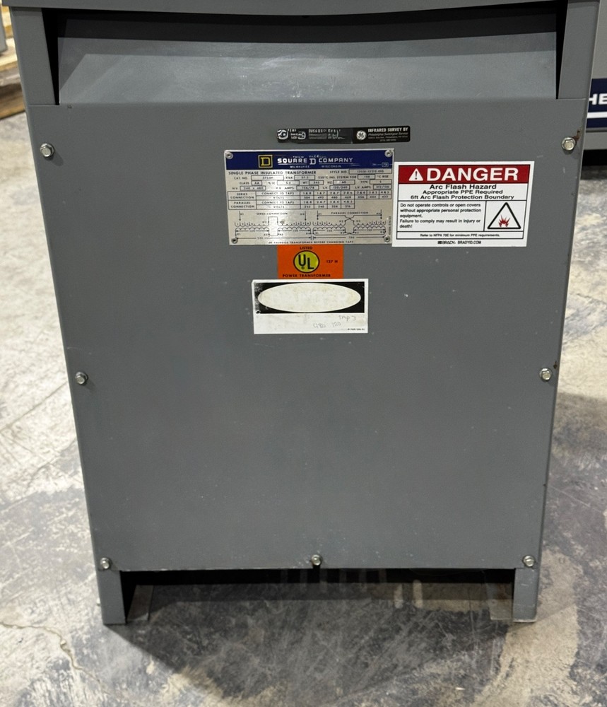 37.5KVA Transformer 1 Single Phase 480v/240v-120v/240v Delta 460v 230v “”AK”