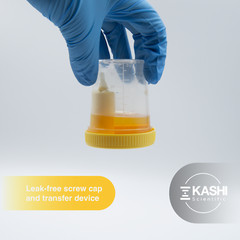 Specimen Collection Container w/ Transfer Device, Leak Proof Lid with Hole