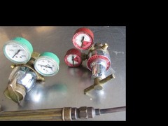 Uniweld USA J Welding Brazing Torch Handle Tip Regulators Gauges untested/ parts
