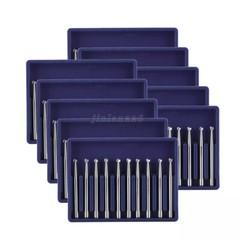10Pcs Dental Tungsten Carbide Round Burs FG4 FG 1.6mm for High Speed Handpiece