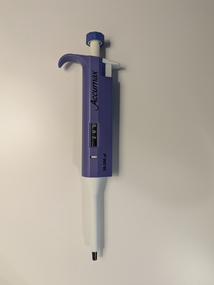 ACCUMAX Fully Autoclavable Single-Channel Pipettes, 20-200 μL New no package