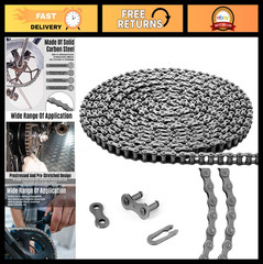 30ft Roller Chain for Gate Openers – Carbon Steel, 2 Connect Links, Electric Sli