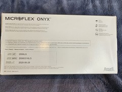 Microflex Onyx N644 Powder-Free Nitrile Exam Gloves, Medical Lab, XL 100ct