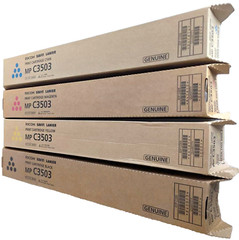 Genuine Ricoh Savin Lanier MP C3503 841813 841814 841815 841816 Print Cartridges
