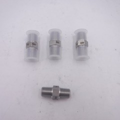 4 Pack Parker 1/4″ MNPT 316SS Hex Nipples 4-4 MHN-SS
