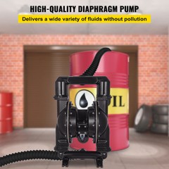 Air-Operated Double Diaphragm Pump 2″ Inlet Outlet Petroleum Fluid 140GPM
