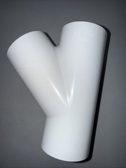LESSO 475-012 1-1/4” PVC Wye Fitting SCH 40 Slip x Slip x Slip White