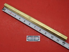 3/4″ C360 BRASS HEX BAR 12″ long New Lathe Bar Stock .75″ Flat to Flat 1/2 Hard