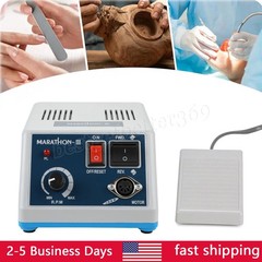 Dental Lab MARATHON-III Micromotor 35K RPM Polisher Grinder Machine Tool & Pedal