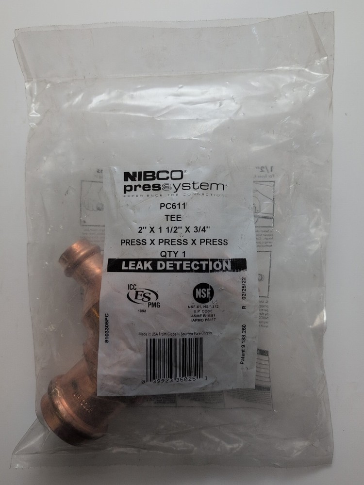 NIBCO PC611 Press Tee 9103305PC