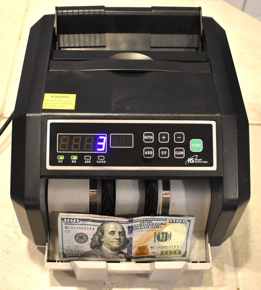 ROYAL SOVEREIGN RBC-ES200 DIGITAL BILL CASH COUNTER WITH COUNTERFIT DETECTION