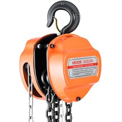 VEVOR Hand Chain Hoist 1100 lbs Capacity 10 ft Manual Chain Block with G80 Chain