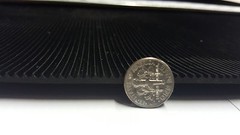 RIB RUBBER MATTING BLACK ROLL 24″ WIDE X 10 FT LONG FREE SHIPPING