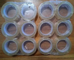 VIBAC 123 BOPP Box Sealing Tape 2″ x 110yd – Clear Packing Tape (12 Rolls)