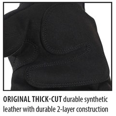 Black Stallion 99PLUS-BLK ToolHandz Plus Original Mechanics Gloves Black, Medium