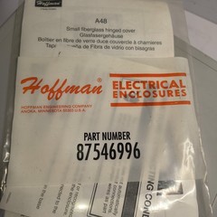Hoffman A-1086CHSCFG Fiberglass Enclosure NEMA 4X 3R 12 13 10x8x6″ Open Box