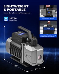 OMT 5 cfm Sparkless Ignition Proof Vacuum Pump for R1234yf R32 R134a R22 R410A