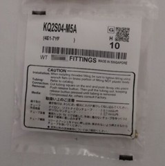 For 10 pcs/1 pack KQ2S04-M5A connector
