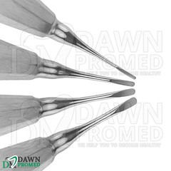 4 Pcs Straight Luxating Elevators Set Oral Dental Instruments German Grade