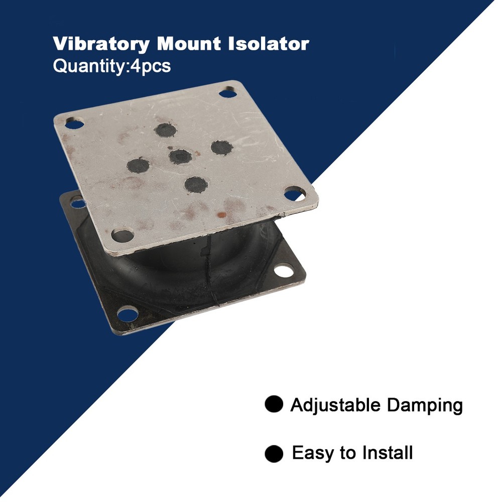 4PCS Vibratory Plate Compactor Rubber Isolator Shock Mount For Stanley Hydraulic