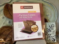 Smead 14060 2 Partition Folders Built In Wallet USA Letter Size