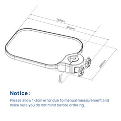 Dental Universal Utility Tray Plastic Post Mounted Tray Table Unit Chair Supply