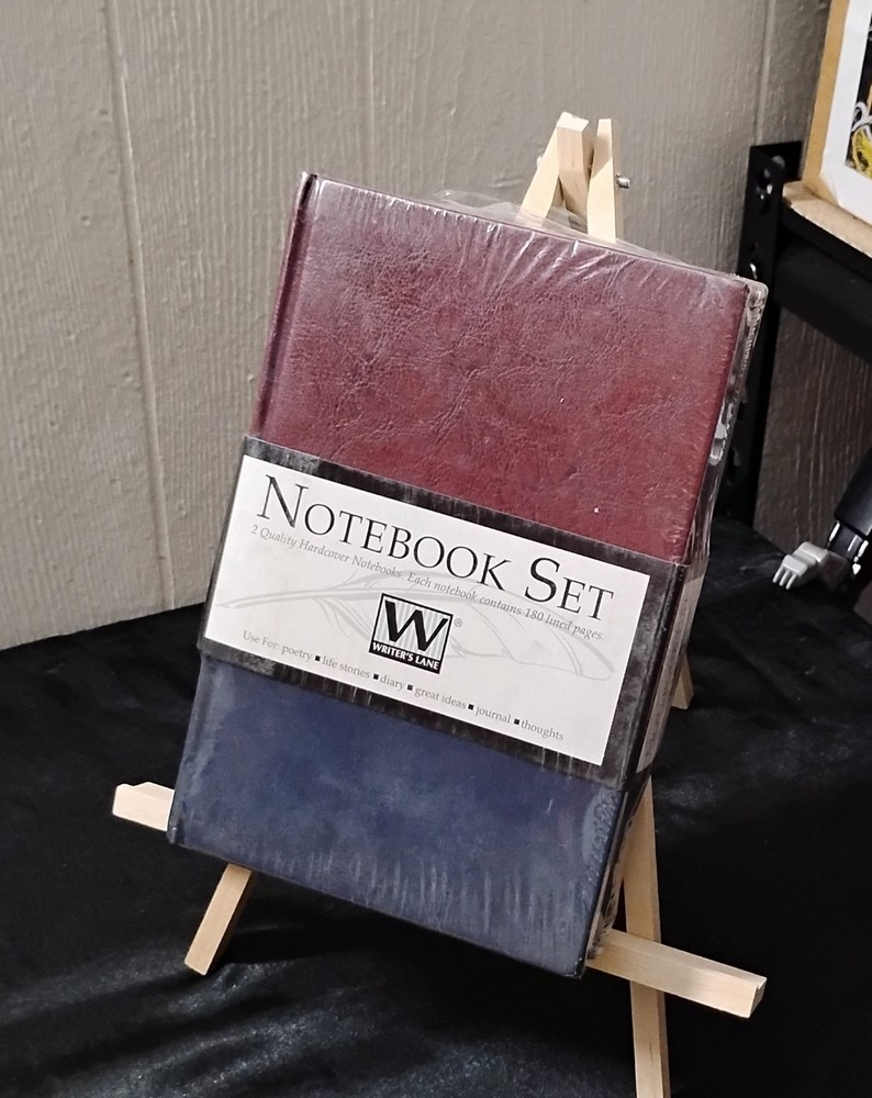 Notebook Set by Writer’s Lane Two Sealed Blue & Red and Blue & Brown Never Used