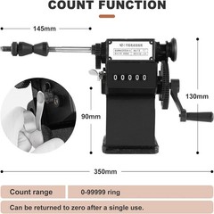 Manual Coil Winding Machine 1/16″- 1/2″ Hand Coil Winder with Counter for Spiral