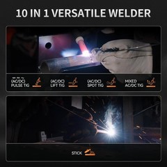 JASIC TIG Welder + Plasma Cutter PFC Welding/Cutting Machine for 95-265V Voltage