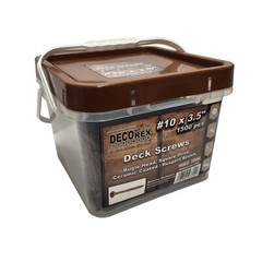 #10 x 3 1/2″ Deck Screws | Square Drive | Bugle Head | Brown Ruspert | 1500pcs
