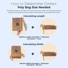 Poly Bags with Suffocation Warning 4×6″, 5×7″, 6×9″, 8×10″ Small Combo Pack …