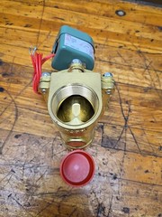 New ASCO 8210B059 120v AC 1-1/2” Brass General Service Solenoid Valve