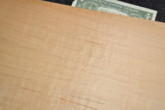 Flame Maple Raw Wood Veneer Sheet 12.5 x 31 inches 1/42nd 4671-70
