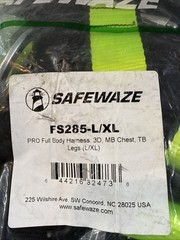 NEW SafeWaze FS285-L/XL Pro Full Body Safety Harness L/XL 3 D-Ring Vest
