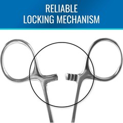 Curved Locking Tweezers Clamp 5.5″ – Surgical Precision for Home & Medical Use