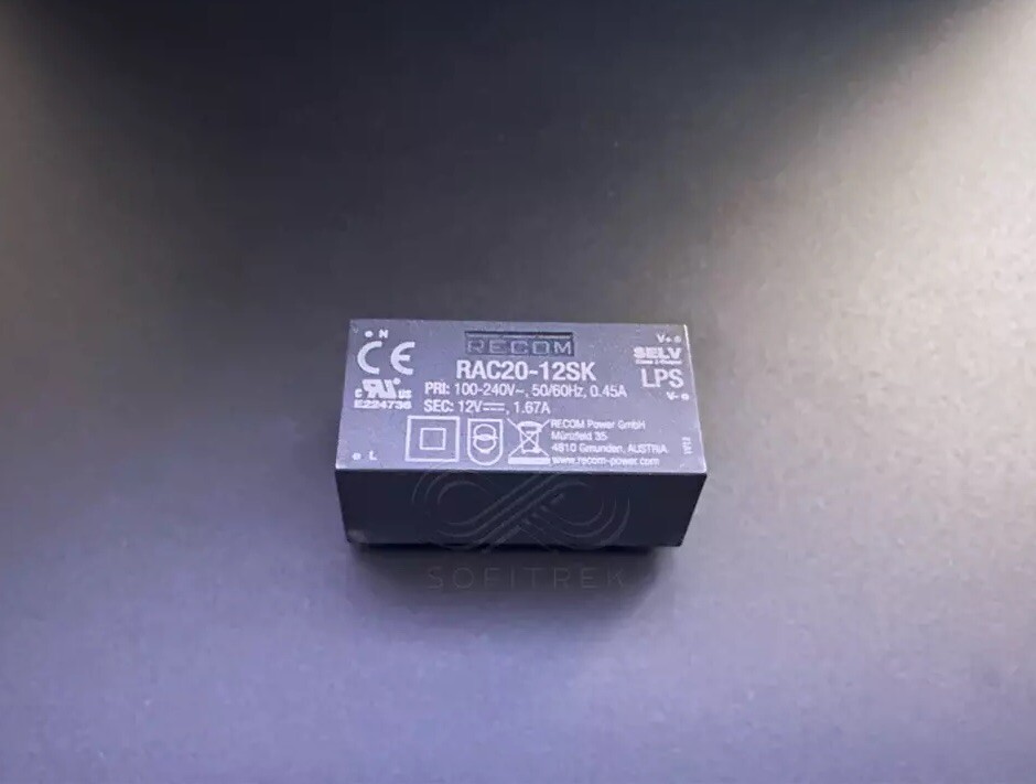 RAC20-12SK RECOM Power AC DC Converter 20W 12V Power Supply Module