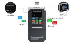 ATO 5 hp VFD Single Phase 220 – 240V to Three Phase Variable Frequency Drive 17A