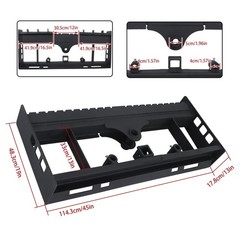 2500Lbs 45″ Hitch & Spear Sleeve W/ Receiver Heavy-Duty Steer Pallet Fork Frame