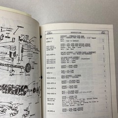 Ford 134 C.I.D. 4-CYLINDER GASOLINE ENGINE PARTS MANUAL CATALOG BOOK LIST Gehl