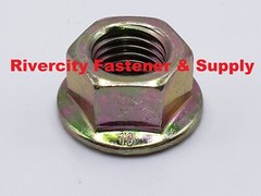 M12-1.25 JIS Flange Nuts Small Hex M12x1.25 Nut 12mm x 1.25 Serrated Flange 10.9