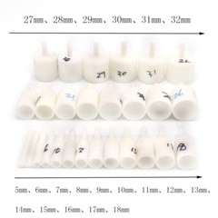 5-30mm Nylon Spherical Cylinder Concave Burr Grinding Bit for Bead Jade Shaping