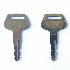 10pc key Fits Komatsu Keys #787 for Excavator Grader Dozer Loader Heavy Equipme