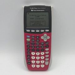 Working TI-84 Plus Silver Edition Pink Graphing Calculator Tested