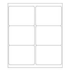 3-1/3″ x 4″ Shipping Address Labels 6 Per Sheet Self Adhesive Laser/Ink Printer