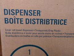 Kimberly Clark Lever Roll Paper Towel Dispenser 0973601 Transparent/Grey Plastic