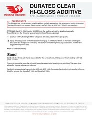 904-001 Duratec Clear Hi-Gloss Additive for Gelcoat (Quart)