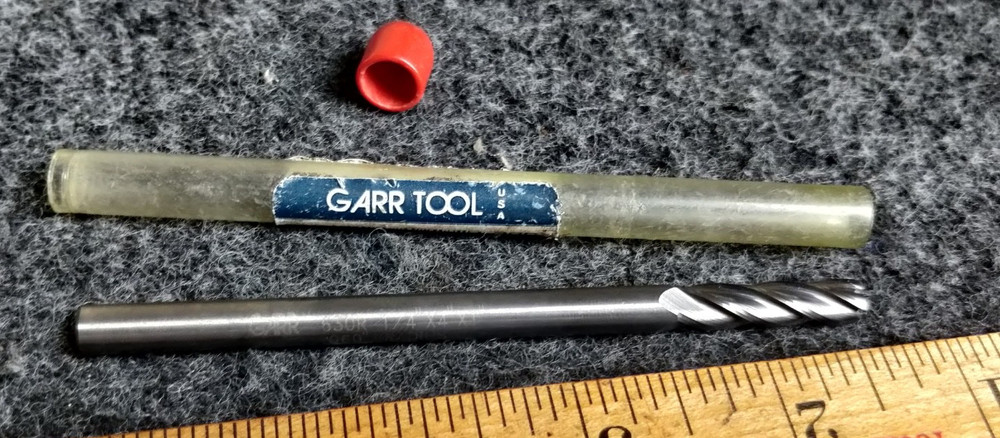 GARR 20360 630R 4 flute 1/4″ .060″ Corner Radius uncoated carbide endmill