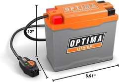 OPTIMA® QUAD14 ORANGETOP® Lithium – Built-in Engine Start Reserve with BMS and P