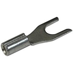 (200) Non-Insulated 22-18 AWG Spade Terminal #6 Fork Uninsulated Wire Connector